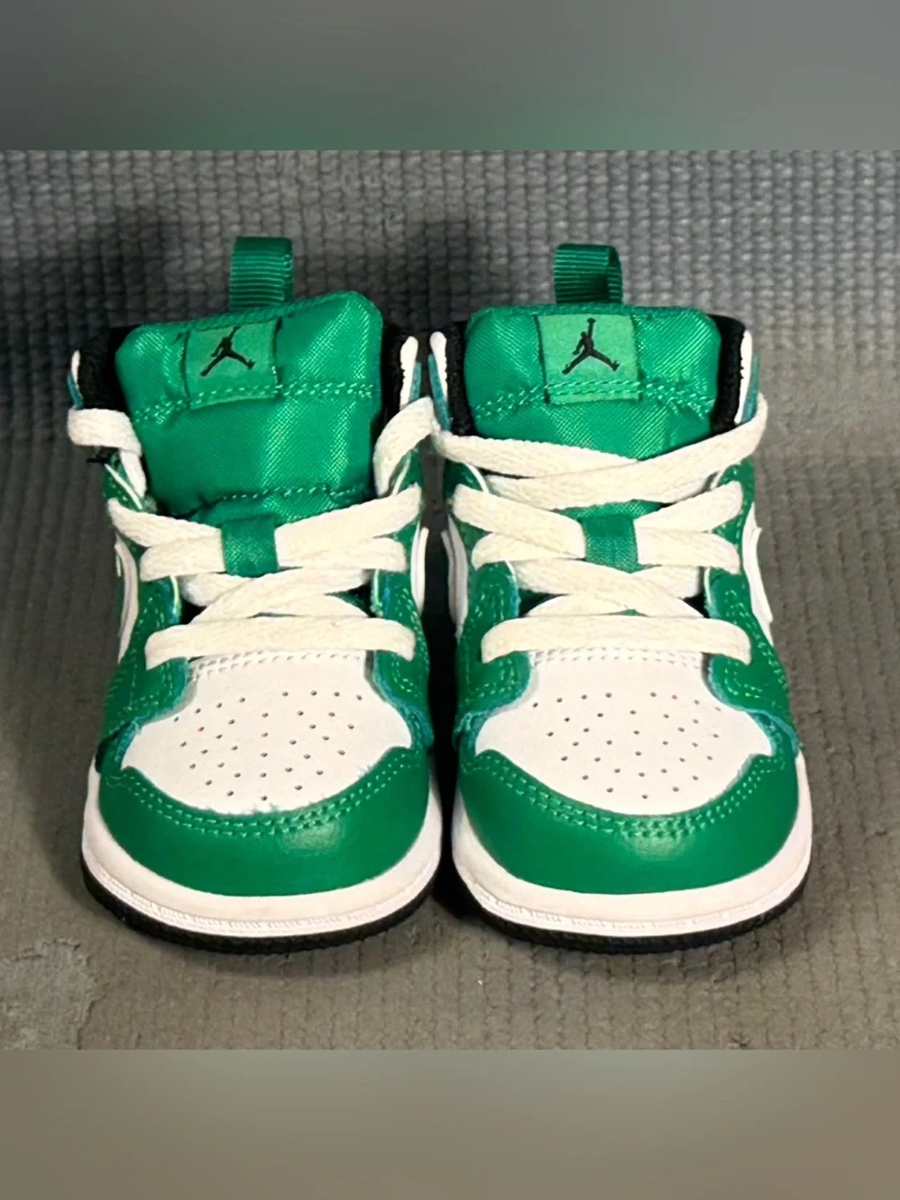 Nike Air Jordan 1 Mid Lucky Green (TD) Shoes DQ8425-301 Toddler Size 4C